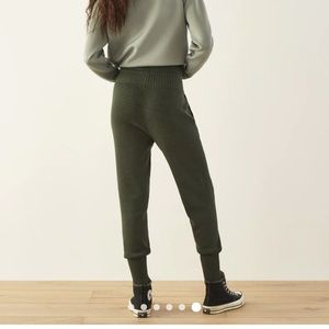 ADAY “cozy cool” knit joggers in Nori